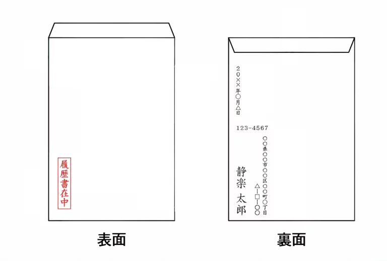 履歴書を入れる封筒