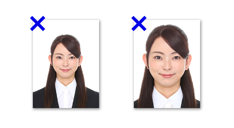 顔と余白のバランス