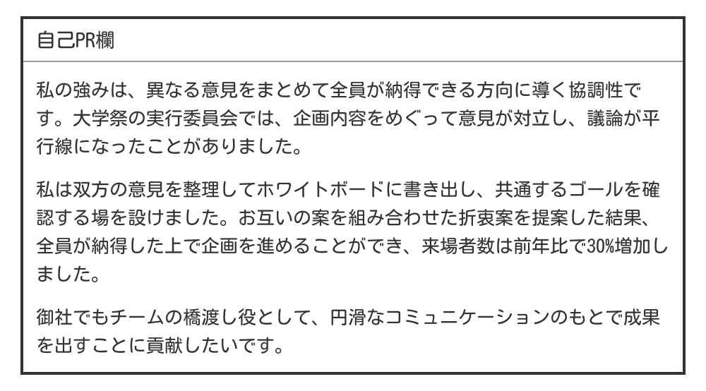 協調性をアピールする自己PR例文
